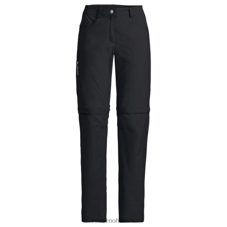VAUDE 6FF4J576 oblečenie čierna ženy nohavice farley v so zipsom