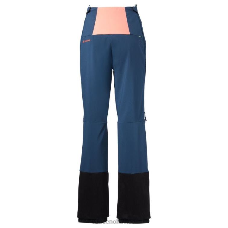 VAUDE 6FF4J589 oblečenie temné more ženy softshellové nohavice monviso