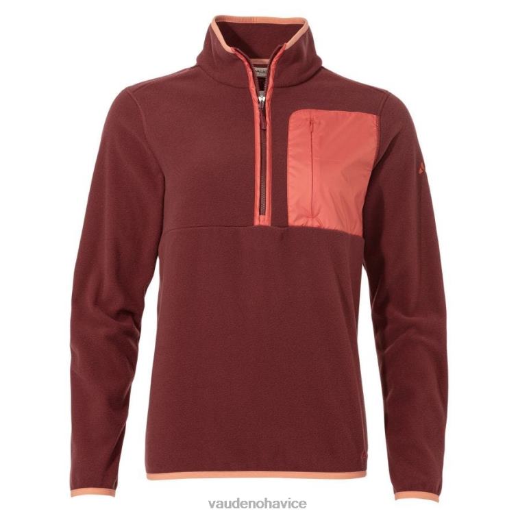 VAUDE 6FF4J871 oblečenie tmavá čerešňa ženy Rosemoor fleece sveter s polovičným zipsom