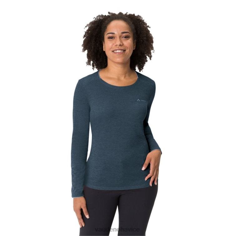 VAUDE 6FF4J647 oblečenie temné more ženy základné tričko s dlhým rukávom