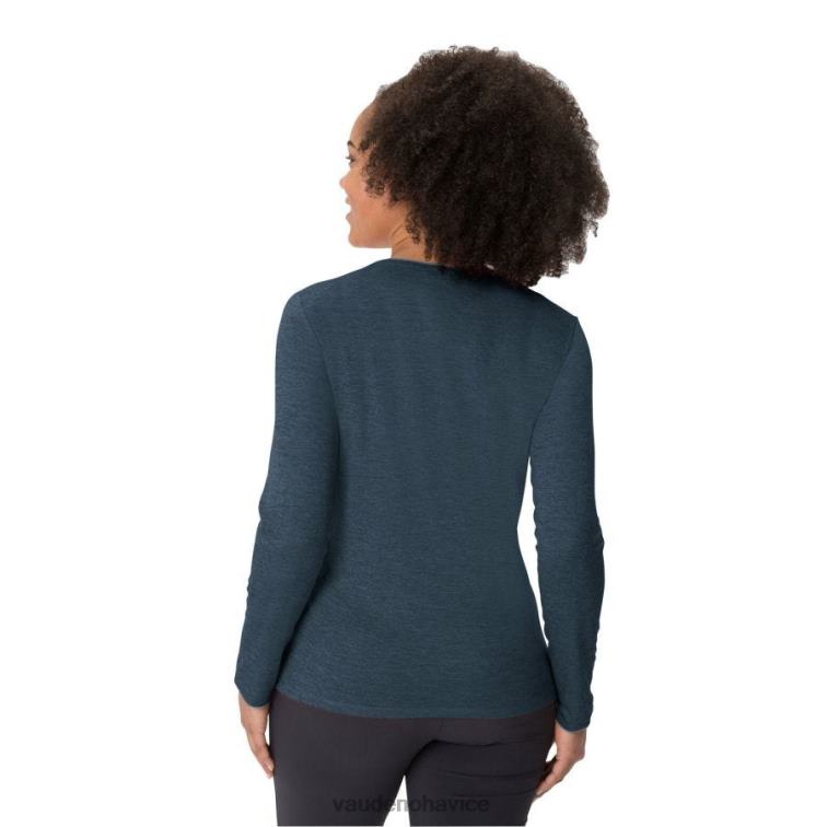 VAUDE 6FF4J647 oblečenie temné more ženy základné tričko s dlhým rukávom