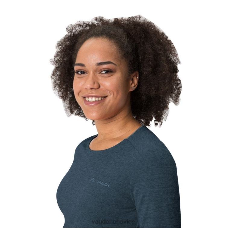 VAUDE 6FF4J647 oblečenie temné more ženy základné tričko s dlhým rukávom