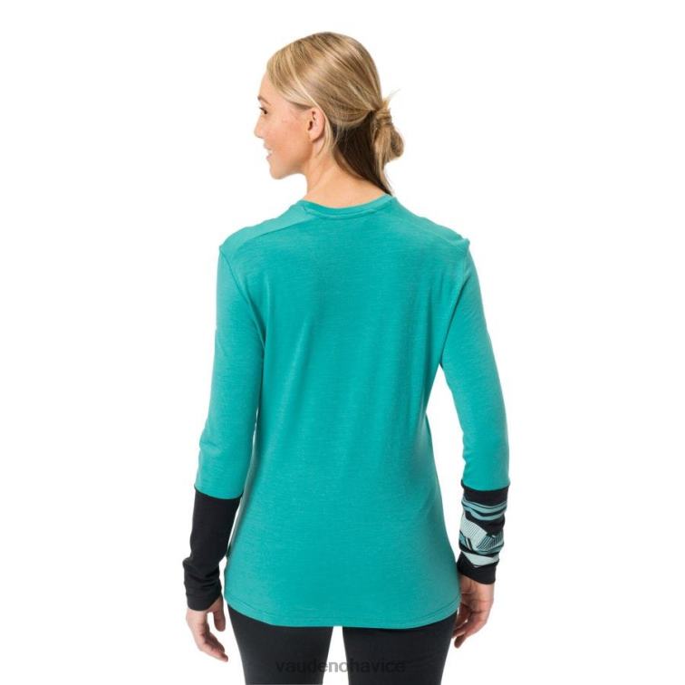 VAUDE 6FF4J792 oblečenie svetlé akva ženy monviso merino tričko s dlhým rukávom