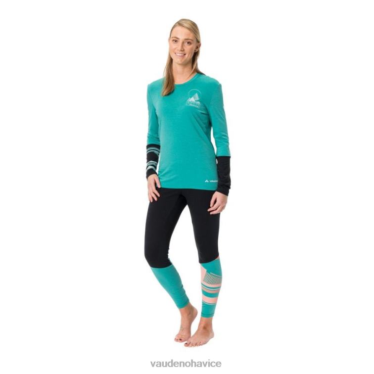 VAUDE 6FF4J792 oblečenie svetlé akva ženy monviso merino tričko s dlhým rukávom