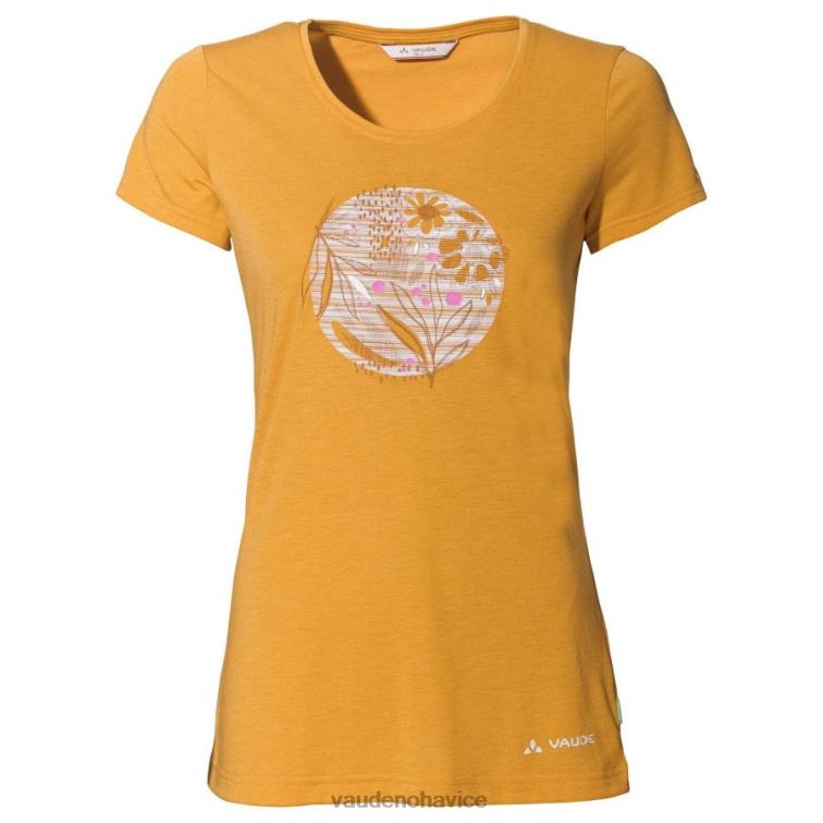 VAUDE 6FF4J847 oblečenie spálená žltá ženy tričko s potlačou skomer ii